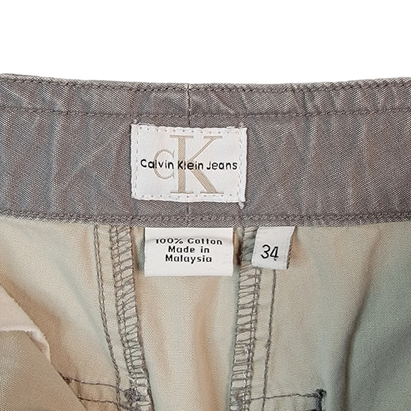 Calvin Klein CK Jeans Work Wear Pants Wide Leg Front knee Pad Access Men's 34 - Picture 7 of 16